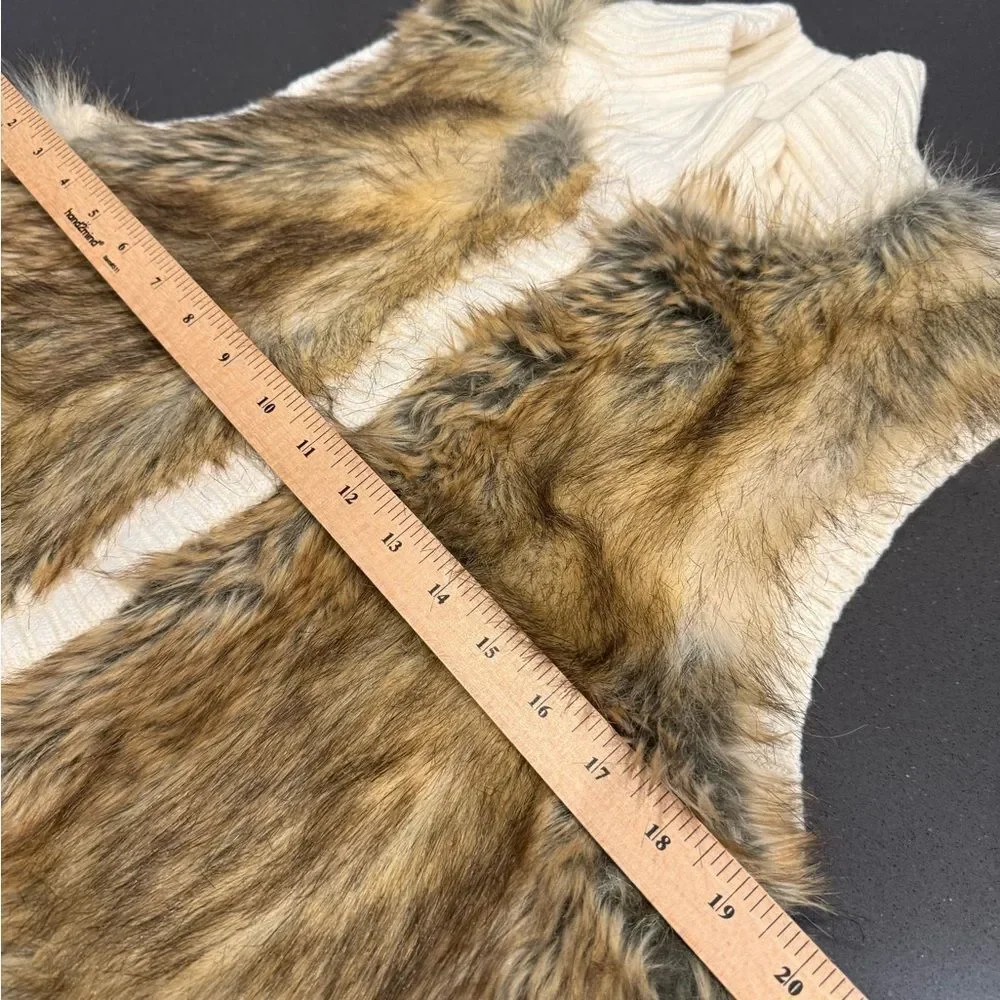 Michael Kors Brown Faux Fur Vest